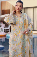 M Prints Eid II- By Maria B Unstitched Lawn Prints 3 Piece Suit  - MBMPEIDII-7A- Summer Collection