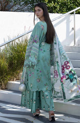 Santorini by Elaf Unstitched Lawn Printed 3 Piece Unstitched Suit - ELFSAN7A- Teal Me- Summer Collection