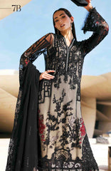 Luxury Lawn By Maria B Unstitched Lawn Embroidered 3 Piece Suit - MBLXL-7B- Summer Collection