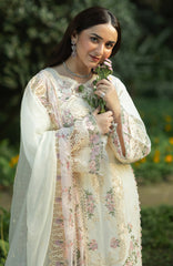 Luxury Lawn VoII By Elaf Unstitched Lawn Embroidered 3 Piece Suit - ELFLXL-7B- Sweet Talk - Summer Collection