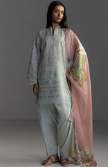 Coco Lawn By Zara Shahjahan Embroidered Lawn Suits Unstitched 3 Piece - CCLZSL7B - VEYA - Summer Collection