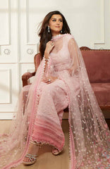 Luxury Lawn By Sobia Nazir Unstitched Lawn Embriodered 3 Piece Suit - SNLEL-7B- Summer Collection