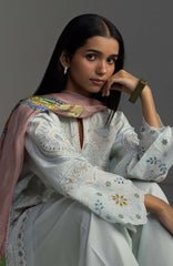 Coco Lawn By Zara Shahjahan Embroidered Lawn Suits Unstitched 3 Piece - CCLZSL7B - VEYA - Summer Collection