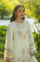 Luxury Lawn VoII By Elaf Unstitched Lawn Embroidered 3 Piece Suit - ELFLXL-7B- Sweet Talk - Summer Collection