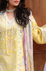 A Moi - Held By Love By Mushq Unstitched Luxury Lawn Embroidered 3 Piece Suit - MQHMAM-07- Tender Whisper- Summer Collection