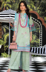 Luxury Lawn By Regalia Unstitched  Lawn Embroidered 3 Piece Suit  - RGLASIBLXL-01-Ayla Glow- Summer Collection