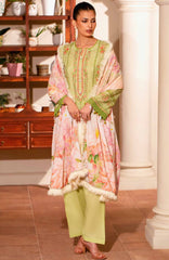 Masummery Unstitched Lawn Printed 3 Piece Suit Vol-1 MUSV1L - Prime Rose - Summer Collection