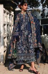 Kala Bagh By Hussain Rehar Unstitched Luxury Lawn Embroidered 3 Piece Suit - HRKBLXL-07- Amalfi- Summer Collection