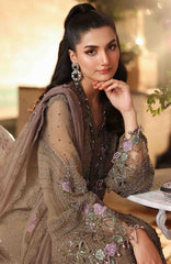 Tea Affair By Maria B Unstitched Chiffon Embroidered 3 Piece Suit- MBTACH-02- Formal Collection