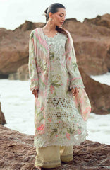 Nureh Gardenia Unstitched Lawn Embroidered 3 Piece Suit - NRGRDL2-07- Summer Collection