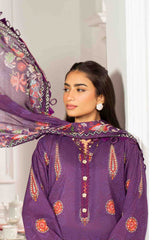 Mausummery Unstitched Lawn Printed 3 Piece Suit Vol-2 MUSV2L7 - Crystal - Summer Collection