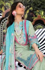 Luxury Lawn By Regalia Unstitched  Lawn Embroidered 3 Piece Suit  - RGLASIBLXL-01-Ayla Glow- Summer Collection