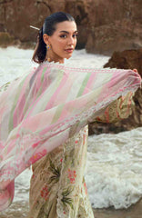 Nureh Gardenia Unstitched Lawn Embroidered 3 Piece Suit - NRGRDL2-07- Summer Collection