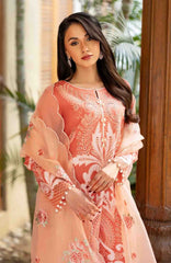 Astoria By Mushq Unstitched  Festive Lawn Embroidered 3 Piece Suit - MQHMAFL-10-Avienne- Summer Collection