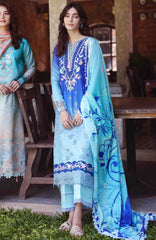 Solace Ombre Chikankari By Mushq Unstitched Lawn Embroidered 3 Piece Suit - MQHMSOCK- Moonlit Ease- Summer Collection