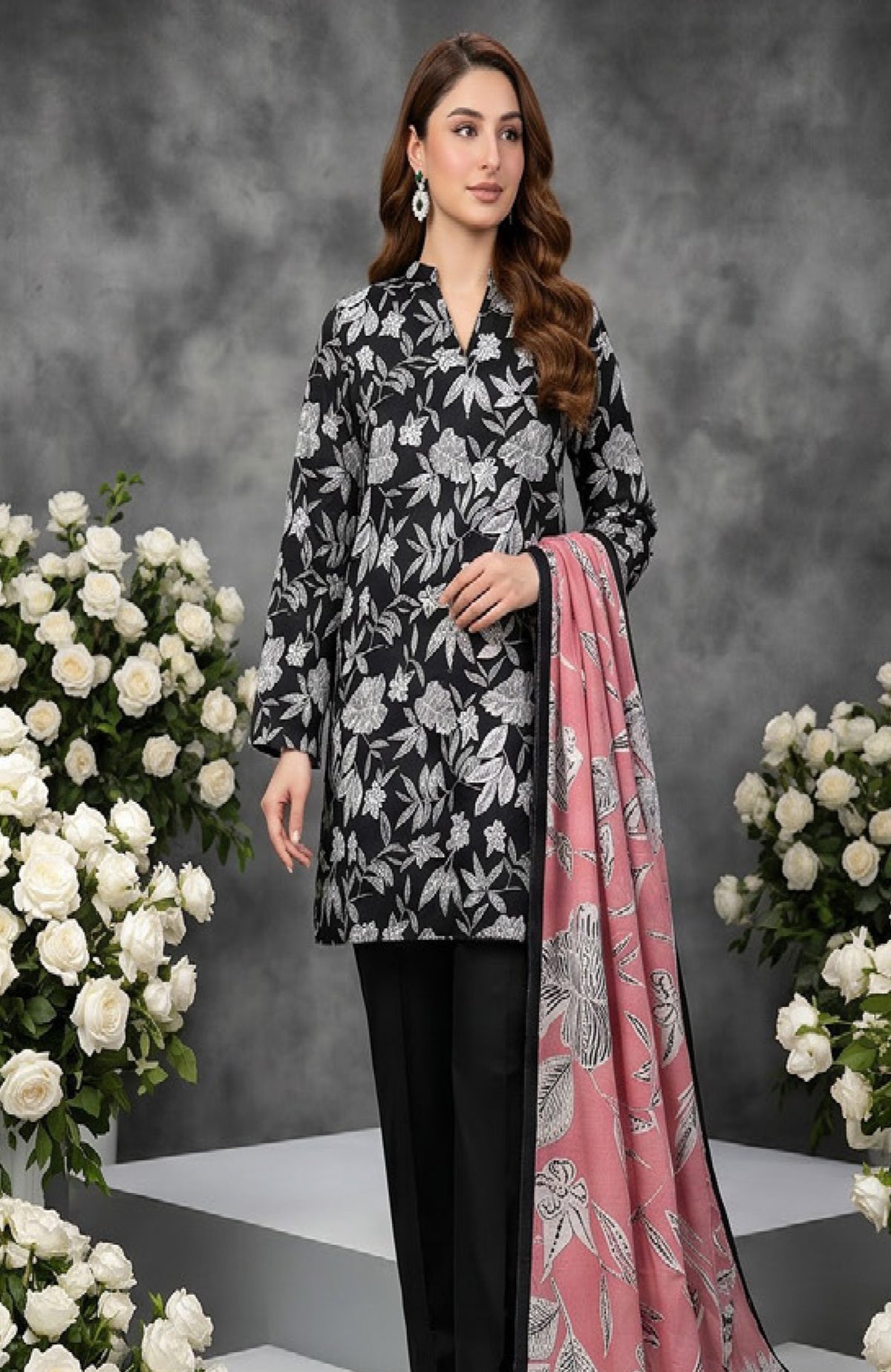 Salina Dobby By Regalia Unstitched  Lawn Printed 3 Piece Suit  - RGLSLNDB-07- Salina Dobby 7-Summer Collection