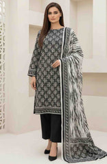 Black & White by Regalia Textile Unstitched Lawn Printed 3 Piece Suit  - RGLBLWTLP -07  Summer Collection