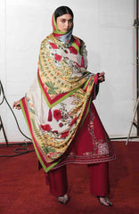 Jugnu by Hussain Rehar Unstitched Lawn Embroidered 3 Piece Suits- -JUGELXL-07- Diryaz- Summer Collection