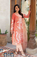 Astoria By Mushq Unstitched  Festive Lawn Embroidered 3 Piece Suit - MQHMAFL-10-Avienne- Summer Collection
