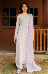 Summer Together  by Afrozeh Unstitched Lawn Embroidered 3 Piece Suit - AFRSTGL-03- Solayne - Summer Collection