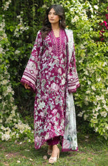 Bridgerton By Elaf Unstitched Lawn Printed 3 Piece Suit  - ELFBRGLP-4B- Dolce Rosa- Summer Collection