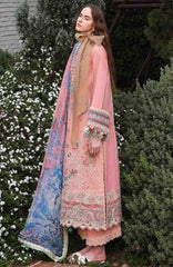 Belle Saison by Esmel Unstitched Lawn Embroidered 3 Piece Suit - ESLBLS-10- Zelle - Summer Collection