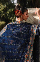 Kala Bagh By Hussain Rehar Unstitched Luxury Lawn Embroidered 3 Piece Suit - HRKBLXL-07- Amalfi- Summer Collection