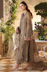 Tea Affair By Maria B Unstitched Chiffon Embroidered 3 Piece Suit- MBTACH-02- Formal Collection