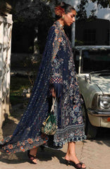 Kala Bagh By Hussain Rehar Unstitched Luxury Lawn Embroidered 3 Piece Suit - HRKBLXL-07- Amalfi- Summer Collection