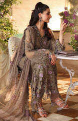 Tea Affair By Maria B Unstitched Chiffon Embroidered 3 Piece Suit- MBTACH-02- Formal Collection