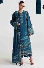 Festive Lawn By Qalamkar Unstitched Lawn Embroidered 3 Piece Suit  - QLMFSTL-07-Kaisa - Summer Collection