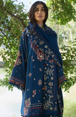 ZAHA WINTER COLLECTION'24 EMBROIDERED SUITS UNSTITCHED 3 PIECE- ZH24W15 -   WINTER COLLECTION'