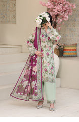 Maya Lawn Vol 4  BY Aizal Ready to wear Printed 3 Piece Suit -AZLV4MYA -03- Summer Collection