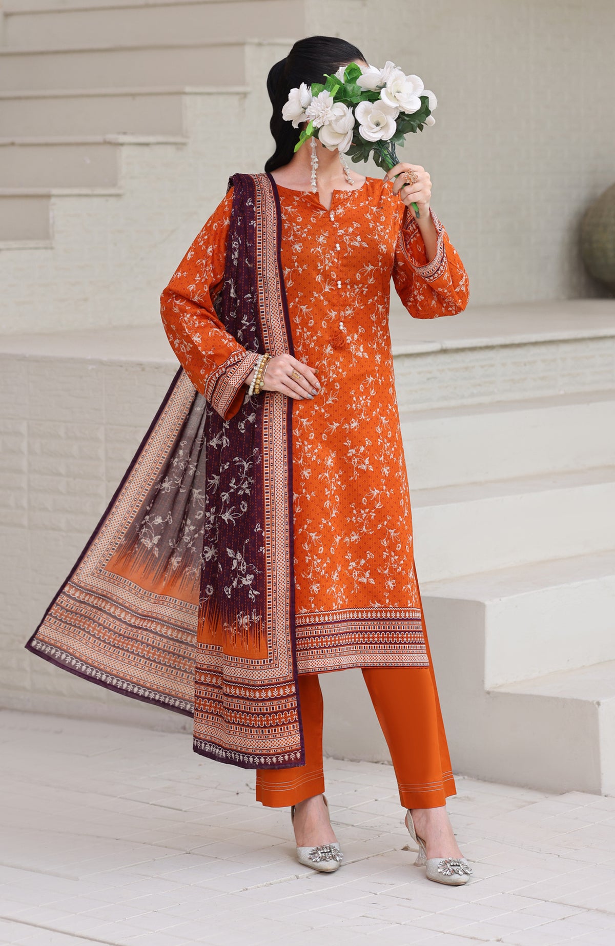 Maya Lawn Vol 4  BY Aizal Ready to wear Printed 3 Piece Suit -AZLV4MYA -10- Summer Collection