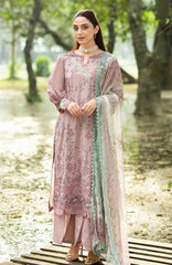 Chikankari by Elaf Unstitched Lawn Embroidered 3 Piece Suit - ELFCKL8A- Sahaa -Summer Collection