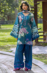 Bridgerton By Elaf Unstitched Lawn Printed 3 Piece Suit  - ELFBRGLP-8A- Eloise- Summer Collection