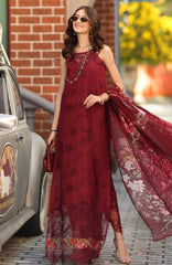 Noor Chikankari By Saadia Asad Unstitched Lawn Embroidered 3 Piece Suit - NSACKL-8A -  Summer Collection