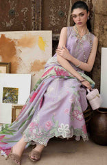 Bloom  By Saira Shakira Unstitched Lawn Embroidered 3 Piece Suits- SRSKBLM-8A- Iris- Summer Collection