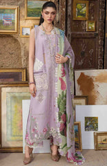 Bloom  By Saira Shakira Unstitched Lawn Embroidered 3 Piece Suits- SRSKBLM-8A- Iris- Summer Collection