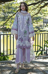 Signature By Elaf Unstitched Lawn Embroidered 3 Piece Suit - ELFSGN -8A- Juliette - Summer Collection