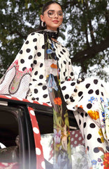 M Prints Eid II- By Maria B Unstitched Lawn Prints 3 Piece Suit  - MBMPEIDII-8A- Summer Collection