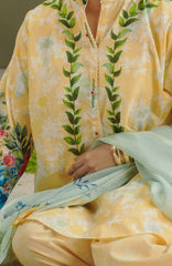 Coco  Prints Drop-One By Zara Shahjahan Unstitched Lawn Printed 3 Piece Suit - CCZSLP-8A- Ayla   - Summer Collection