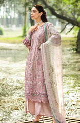 Chikankari by Elaf Unstitched Lawn Embroidered 3 Piece Suit - ELFCKL8A- Sahaa -Summer Collection