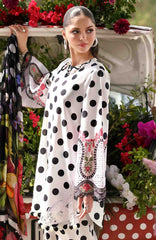 M Prints Eid II- By Maria B Unstitched Lawn Prints 3 Piece Suit  - MBMPEIDII-8A- Summer Collection