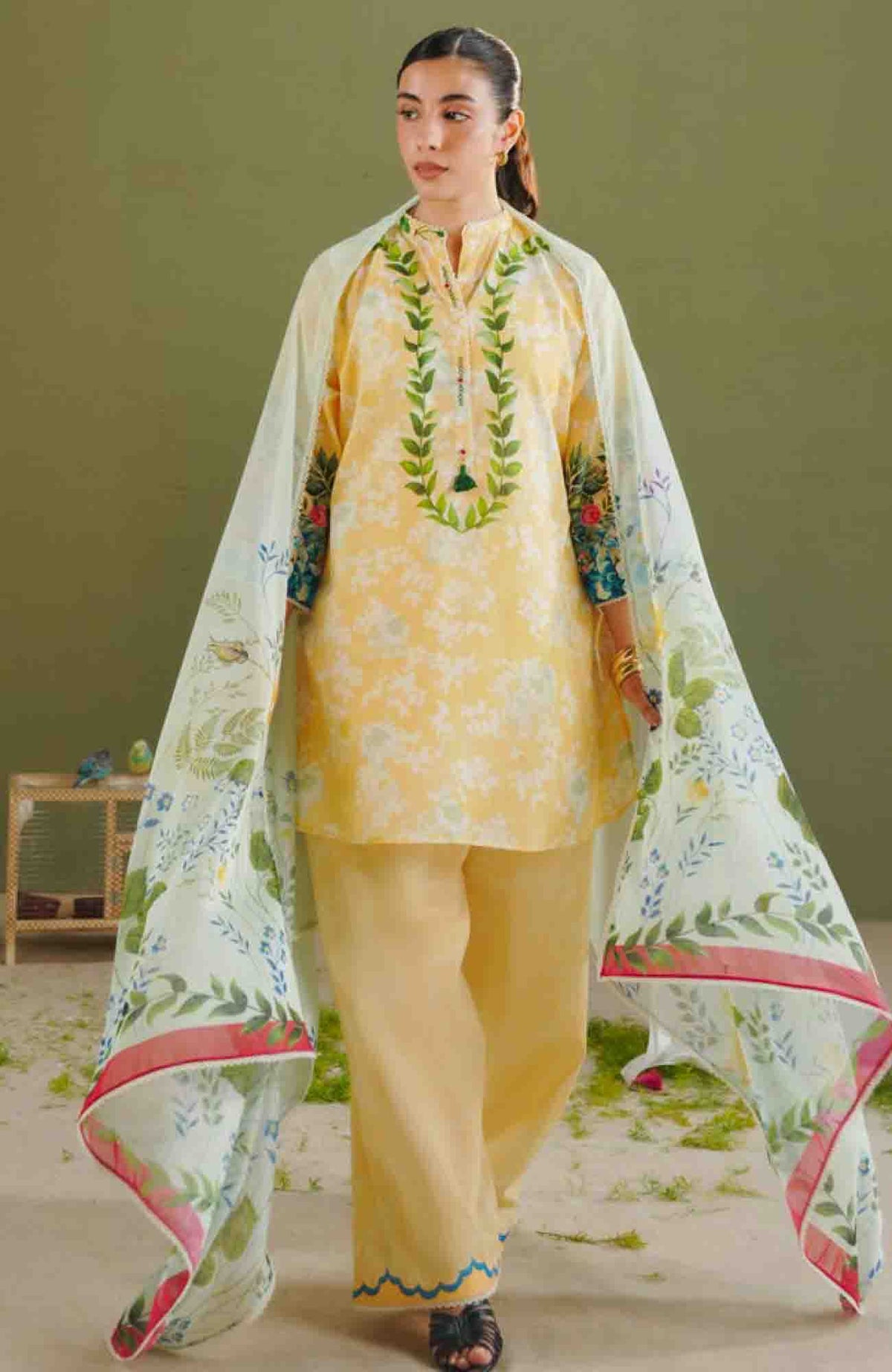 Coco  Prints Drop-One By Zara Shahjahan Unstitched Lawn Printed 3 Piece Suit - CCZSLP-8A- Ayla   - Summer Collection