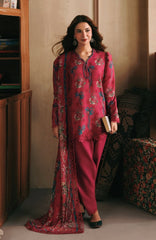 M Basics Agla Station by Maria B Unstitched Printed Khaddar 3 Piece Suit - MBSCKHDW-8B- Winter Collection