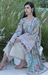 Santorini by Elaf Unstitched Lawn Printed 3 Piece Unstitched Suit - ELFSAN8B- Fairy Tale- Summer Collection