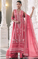 Luxury Lawn By Sobia Nazir Unstitched Lawn Embriodered 3 Piece Suit - SNLEL-8B- Summer Collection