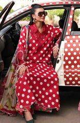 M Prints Eid II- By Maria B Unstitched Lawn Prints 3 Piece Suit  - MBMPEIDII-8B- Summer Collection