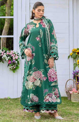 Bridgerton By Elaf Unstitched Lawn Printed 3 Piece Suit  - ELFBRGLP-8B- Marin- Summer Collection